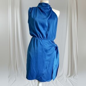 Elegant Blue Sleeveless Dress